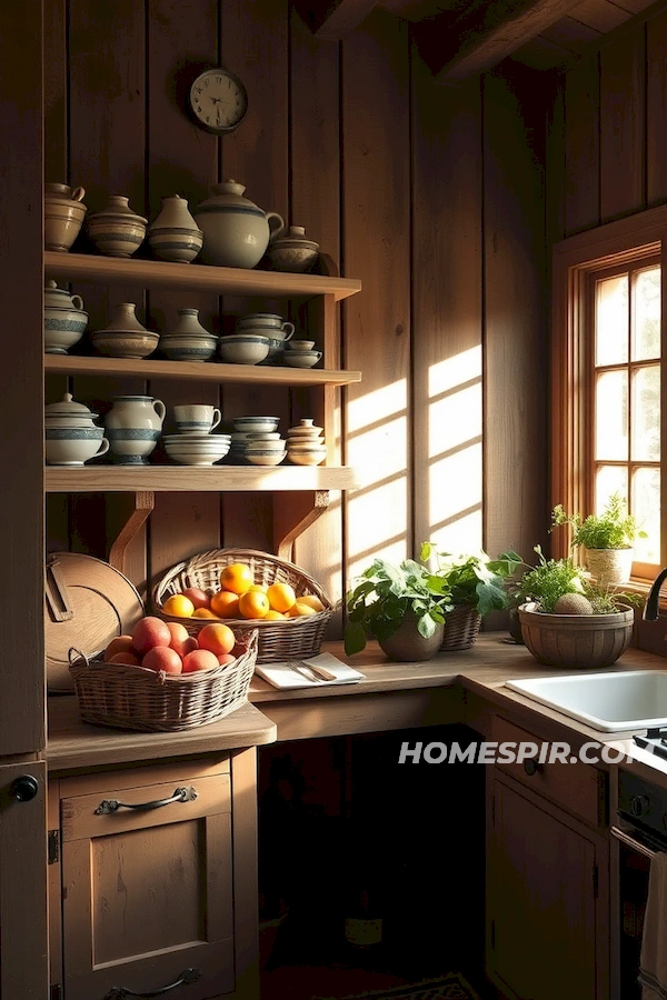 Soft Sunlight Enhances Country Kitchen Nook Soft Sunlight Enhances Country Kitchen Nook