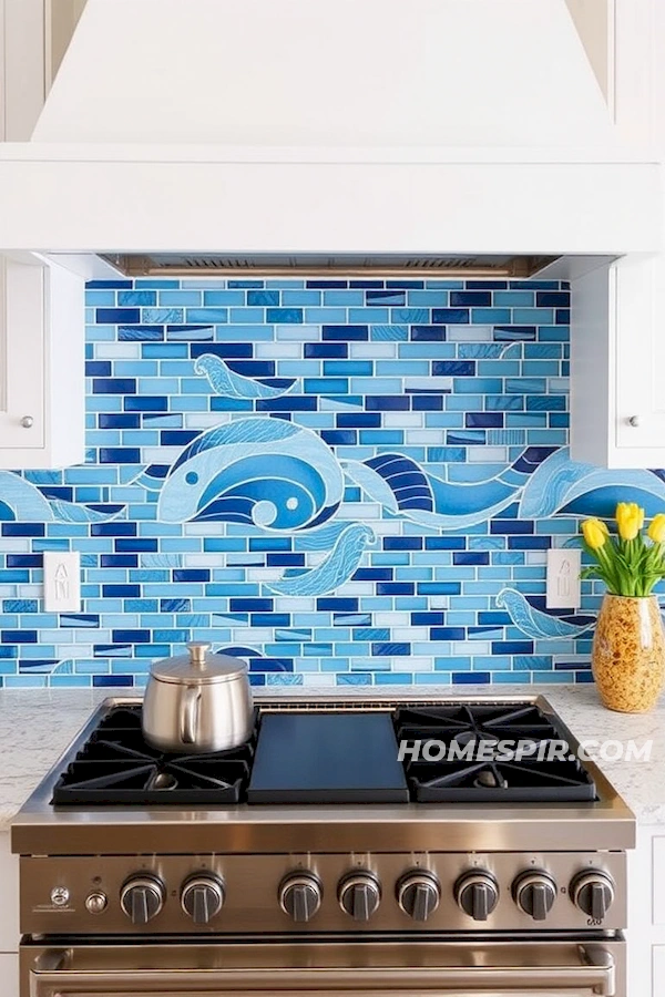 Sophisticated Colorful Kitchen with Metallic Accents Sophisticated Colorful Kitchen with Metallic Accents