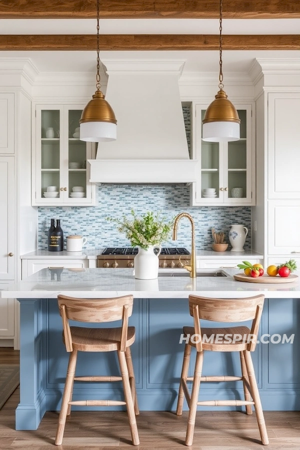 Sophisticated Soft Blue Kitchen Decor Sophisticated Soft Blue Kitchen Decor