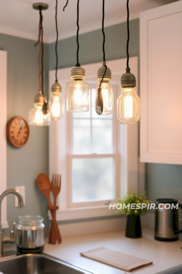 Space-Saving Upcycled Pendant Lights Space-Saving Upcycled Pendant Lights