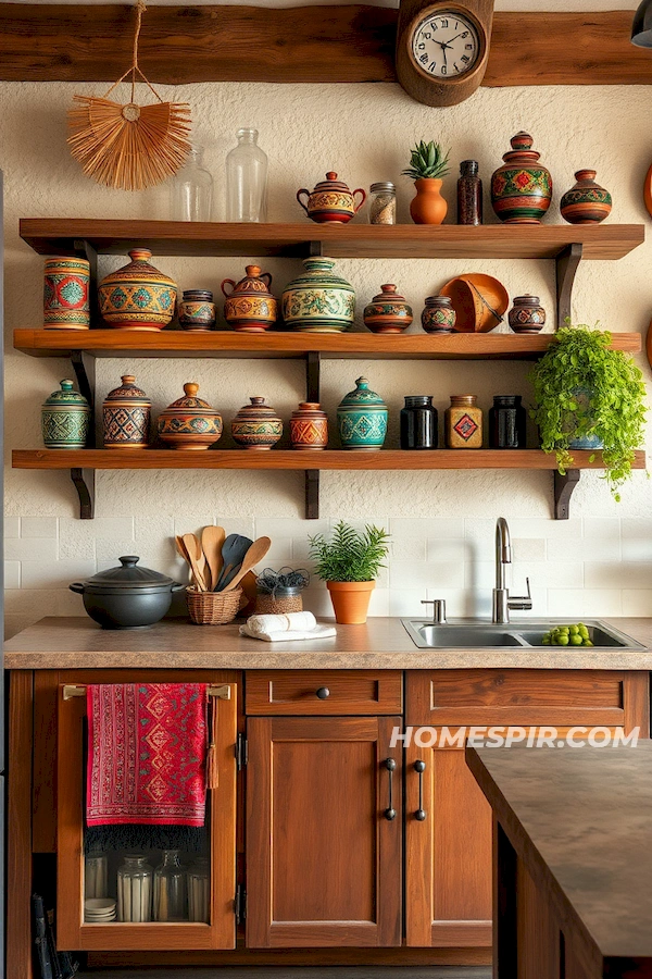 Spice Jars and Tagines in Boho Space Spice Jars and Tagines in Boho Space