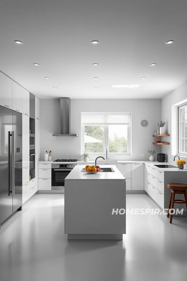 Streamlined Storage in Modern Kitchen Streamlined Storage in Modern Kitchen