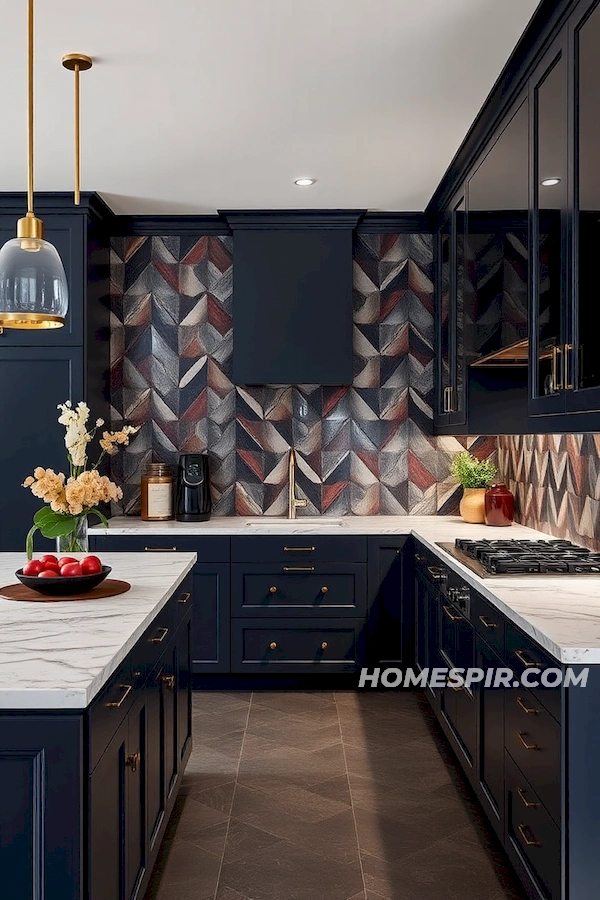 Stylish Kitchens with Geometric Wall Designs Stylish Kitchens with Geometric Wall Designs
