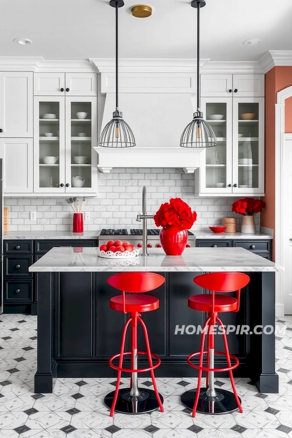 Stylish Monochrome with Vibrant Accents Stylish Monochrome with Vibrant Accents