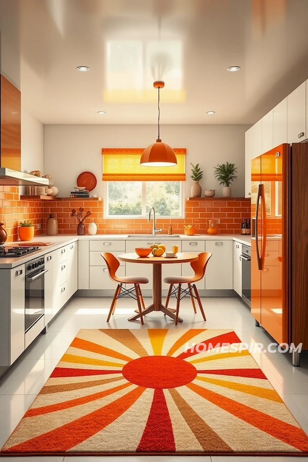 Sun-Inspired Design in Vibrant Kitchen Sun-Inspired Design in Vibrant Kitchen