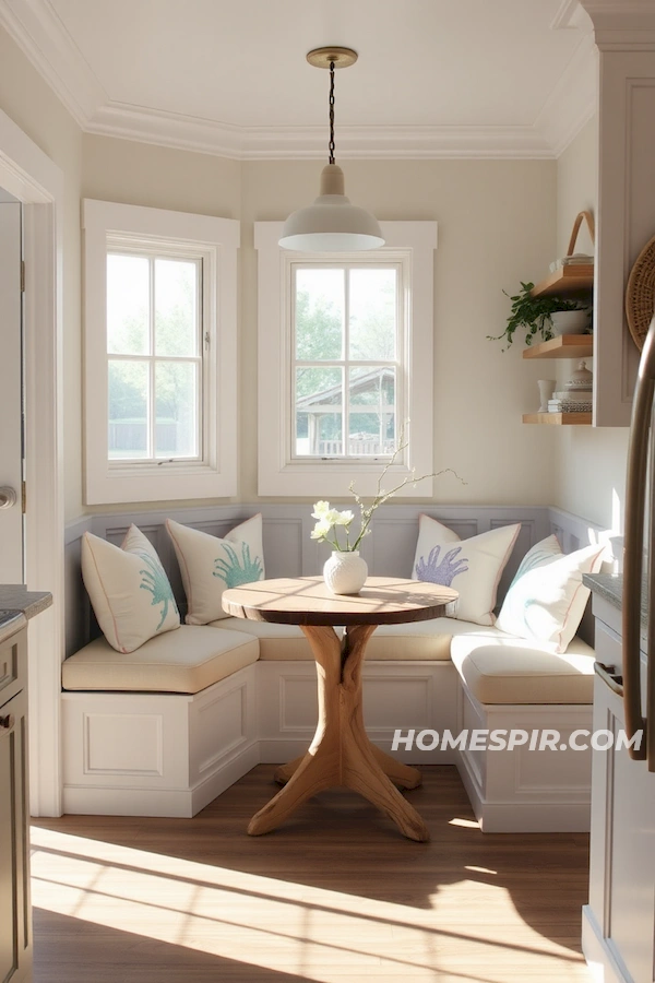 Sunlit Breakfast Nook in Beach House Kitchen Sunlit Breakfast Nook in Beach House Kitchen