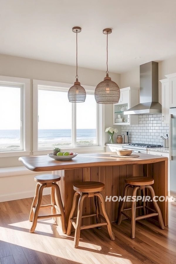 Surfboard Inspired Breakfast Countertop Surfboard Inspired Breakfast Countertop
