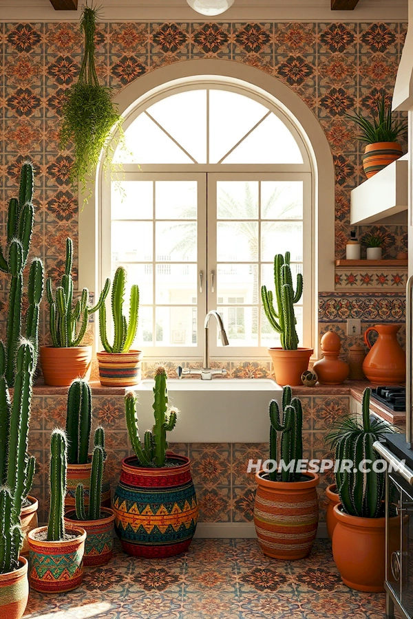 Terracotta Accents in Welcoming Kitchen Terracotta Accents in Welcoming Kitchen