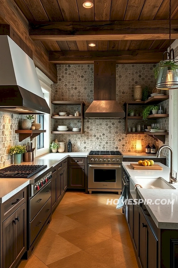 Texture-Rich Eclectic Kitchen Design Texture-Rich Eclectic Kitchen Design