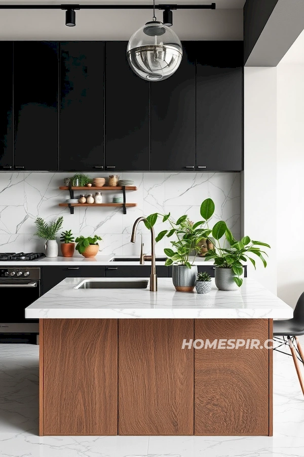 Textured Kitchen Design with Natural Touch Textured Kitchen Design with Natural Touch