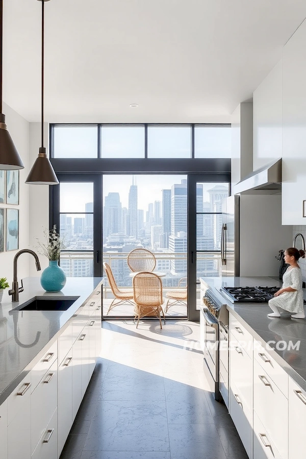 Tranquil Coastal Urban Chic Kitchen Design Tranquil Coastal Urban Chic Kitchen Design