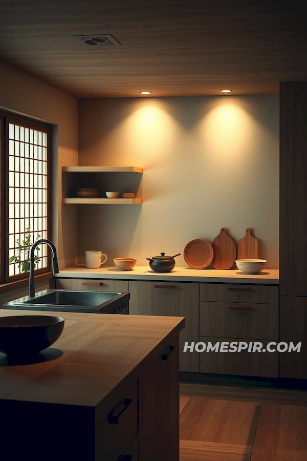 Tranquil Japanese Kitchen Minimalist Design Tranquil Japanese Kitchen Minimalist Design