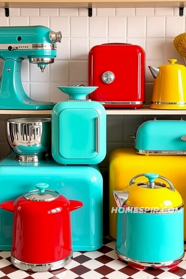 Vibrant 1950s Inspired Kitchen Vibrant 1950s Inspired Kitchen