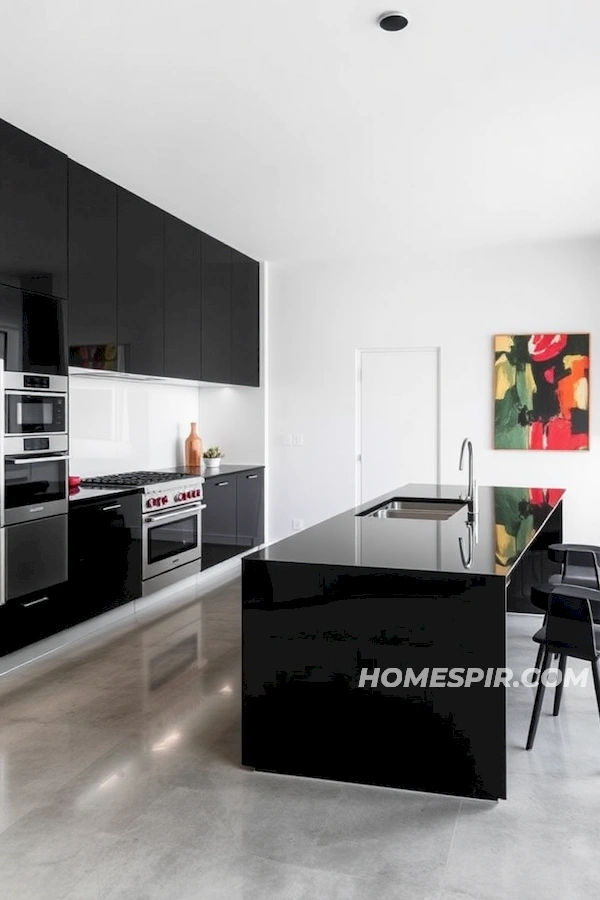 Vibrant Art in Modern Kitchen Vibrant Art in Modern Kitchen