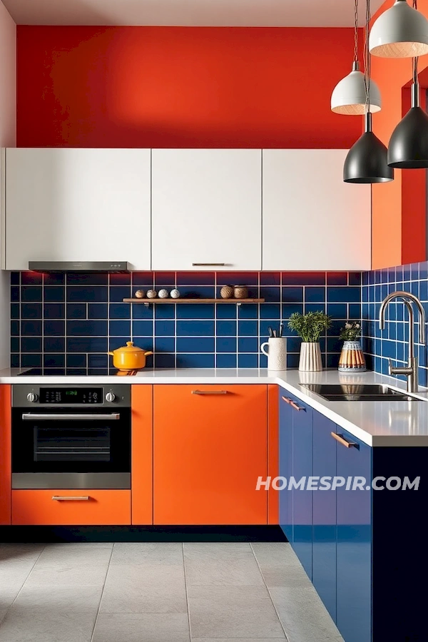 Vibrant Colorful Studio Kitchen Design Vibrant Colorful Studio Kitchen Design