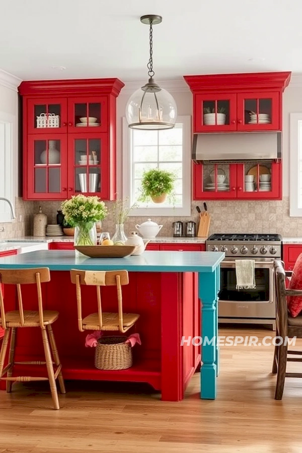 Vibrant Farmhouse Kitchen Island Design Vibrant Farmhouse Kitchen Island Design