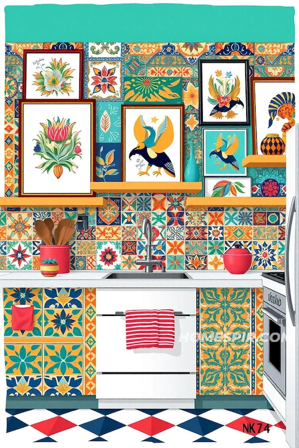 Vibrant Patterns for Eclectic Kitchen Walls Vibrant Patterns for Eclectic Kitchen Walls
