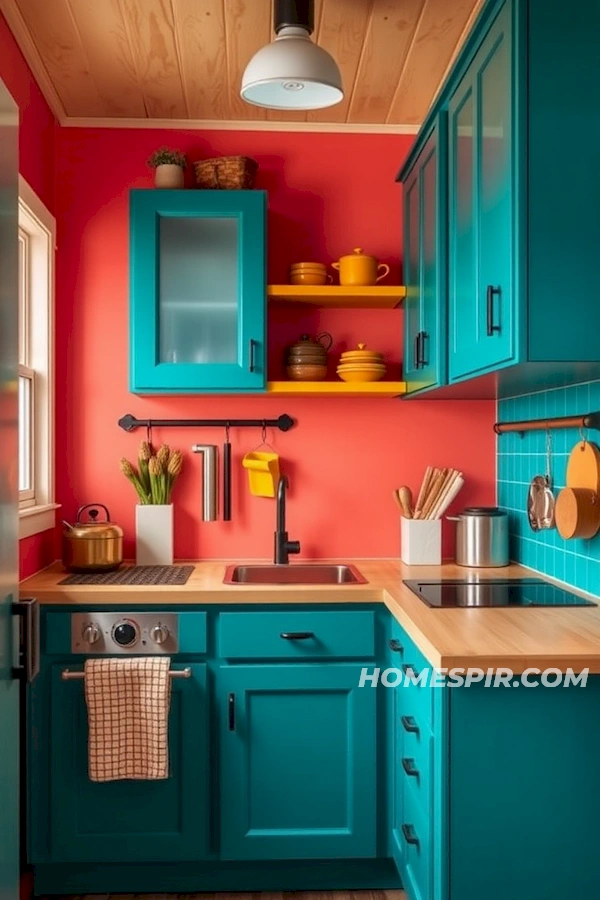 Vibrant Tiny House Kitchen Vibrant Tiny House Kitchen