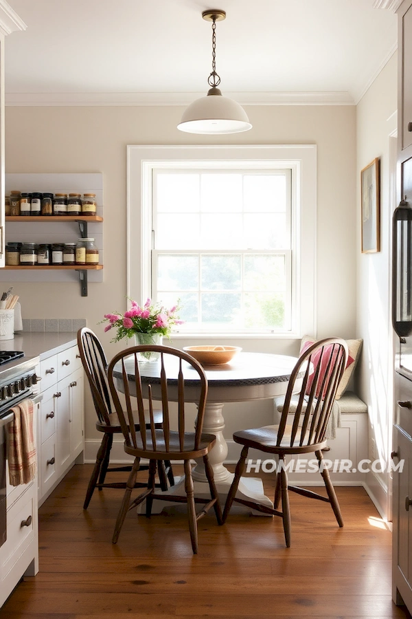Vintage Chairs and Spice Jars by Bay Window Vintage Chairs and Spice Jars by Bay Window