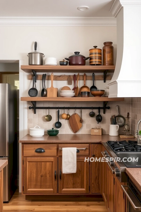 Vintage Charm with Reclaimed Wood Shelves Vintage Charm with Reclaimed Wood Shelves