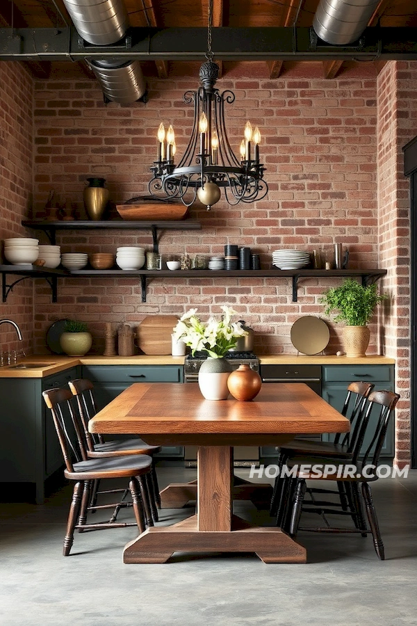 Vintage Decor in French Industrial Kitchen Vintage Decor in French Industrial Kitchen