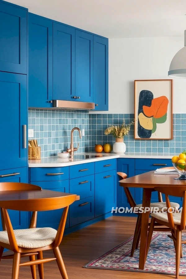 Vintage Teak Set in Bold Kitchen Design Vintage Teak Set in Bold Kitchen Design