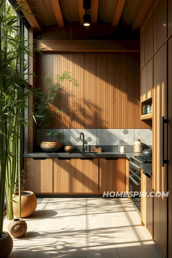 Warm and Neutral Tones in Japanese Kitchen Warm and Neutral Tones in Japanese Kitchen