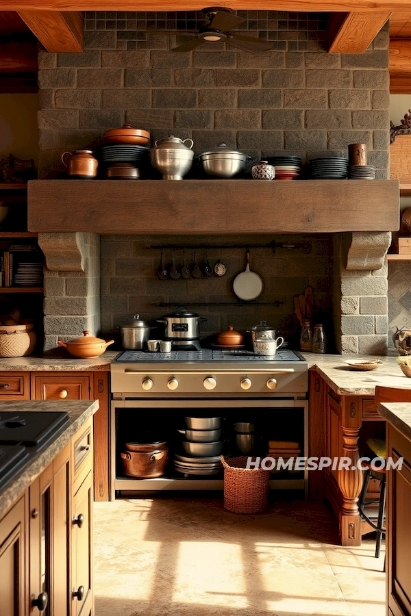 Warm Earthy Tones in Country Style Kitchen Warm Earthy Tones in Country Style Kitchen