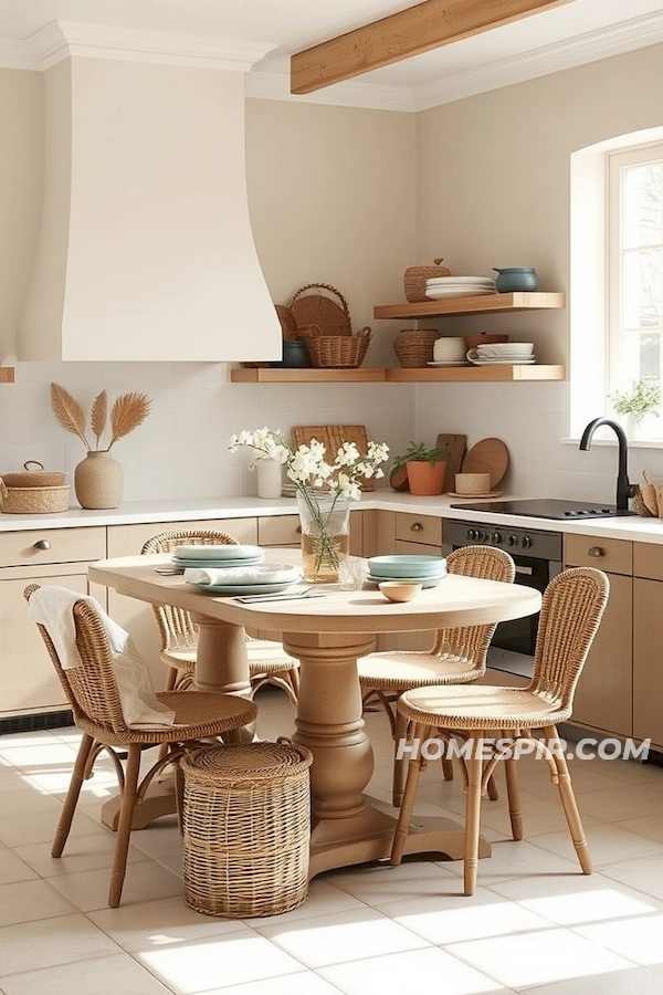 Warm Inviting Minimalist Kitchen with Textures Warm Inviting Minimalist Kitchen with Textures