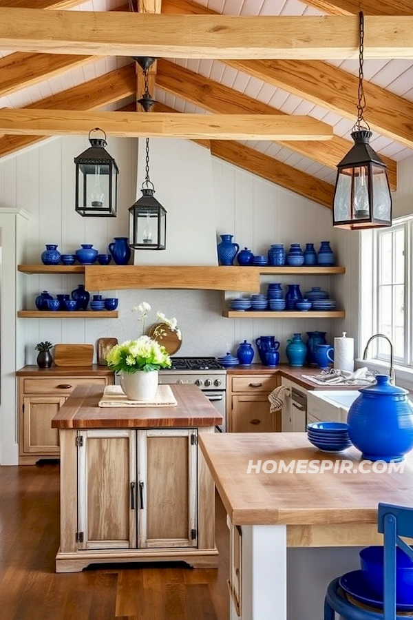 Warm Maritime Look with Exposed Beams Warm Maritime Look with Exposed Beams