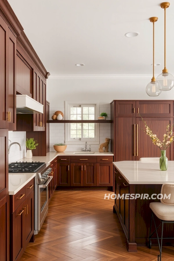 Warm Mid Century Ambiance with Mahogany Warm Mid Century Ambiance with Mahogany
