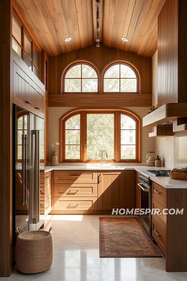 Warm Wood Minimalist Kitchen Warm Wood Minimalist Kitchen