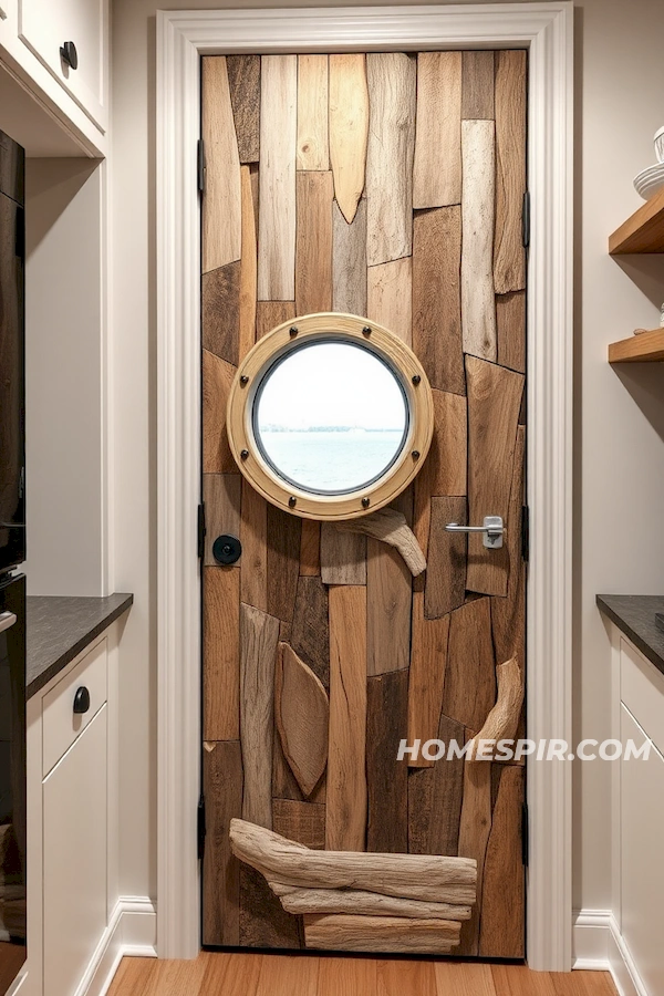 Weathered Driftwood Door for Seaside Pantry Weathered Driftwood Door for Seaside Pantry