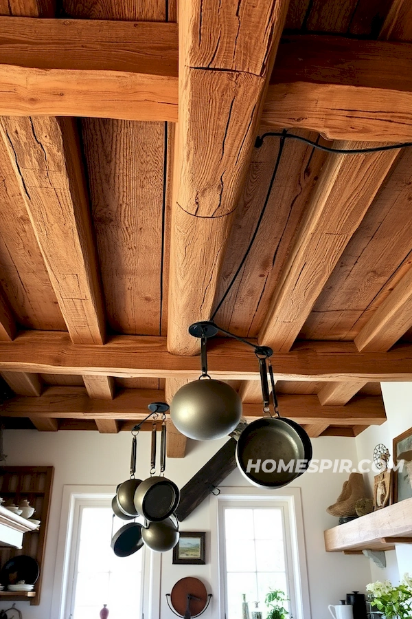 Weathered Wood Beams Evoke Tradition Weathered Wood Beams Evoke Tradition