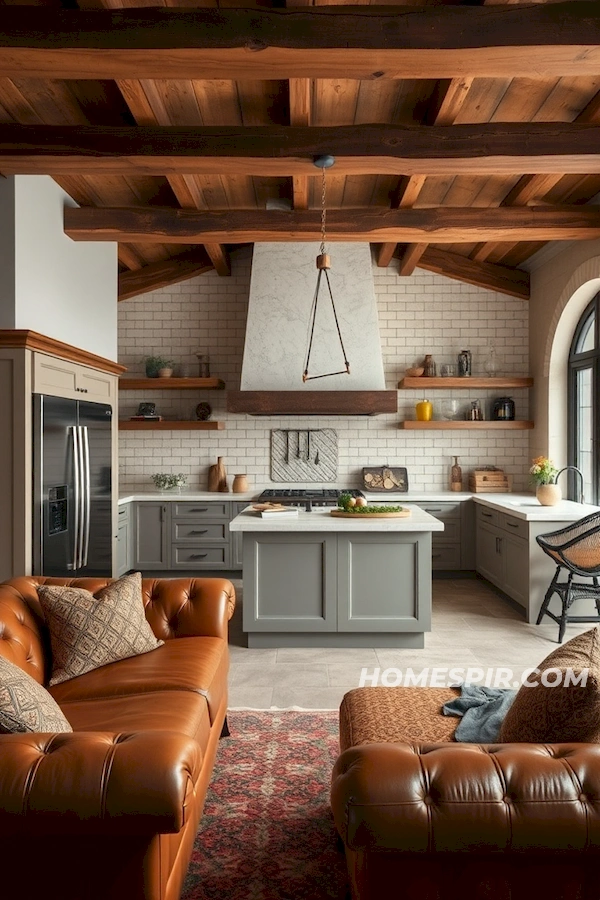 Wooden Beams and Vintage Tiles in Kitchens Wooden Beams and Vintage Tiles in Kitchens