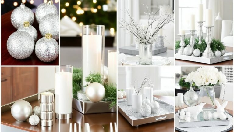 15 Elegant Silver and white christmas decor coffee table That Are Easy to DIY (You Won’t Believe #5!)