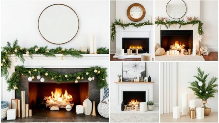 21 Minimalist Fireplace christmas decorations That Add a Touch of Elegance (#12 Will Surprise You!)