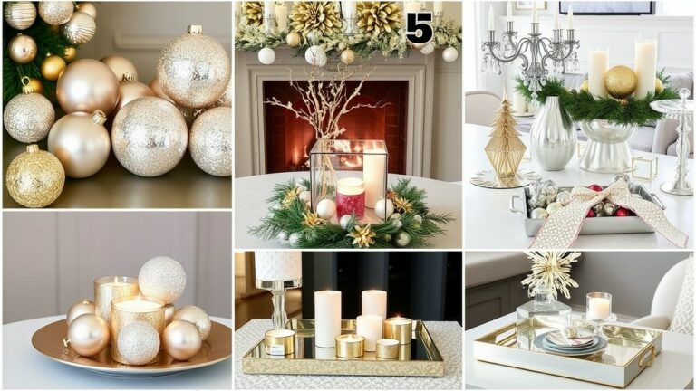 15 Stunning Silver and gold christmas decor coffee table That Will WOW Your Guests (#12 Will Surprise You!)