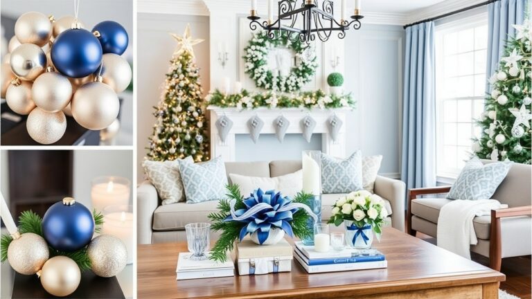 18 Timeless Blue and white christmas coffee table decor To Brighten Your Home (#9 Is Stunning!)