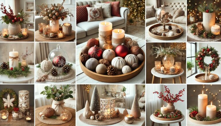 21 Stunning Coffee table christmas decor That Are Easy to DIY (#9 Is Stunning!)