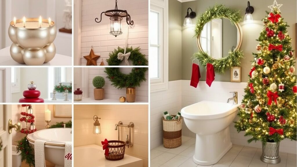 Timeless Bathroom Christmas Decor
