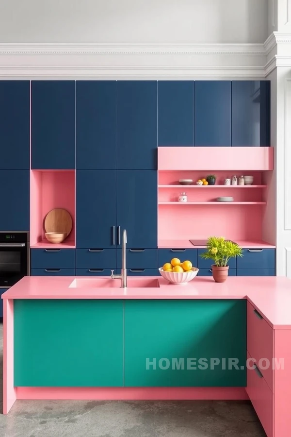 Bold and Balanced Colorful Kitchen Design Bold and Balanced Colorful Kitchen Design