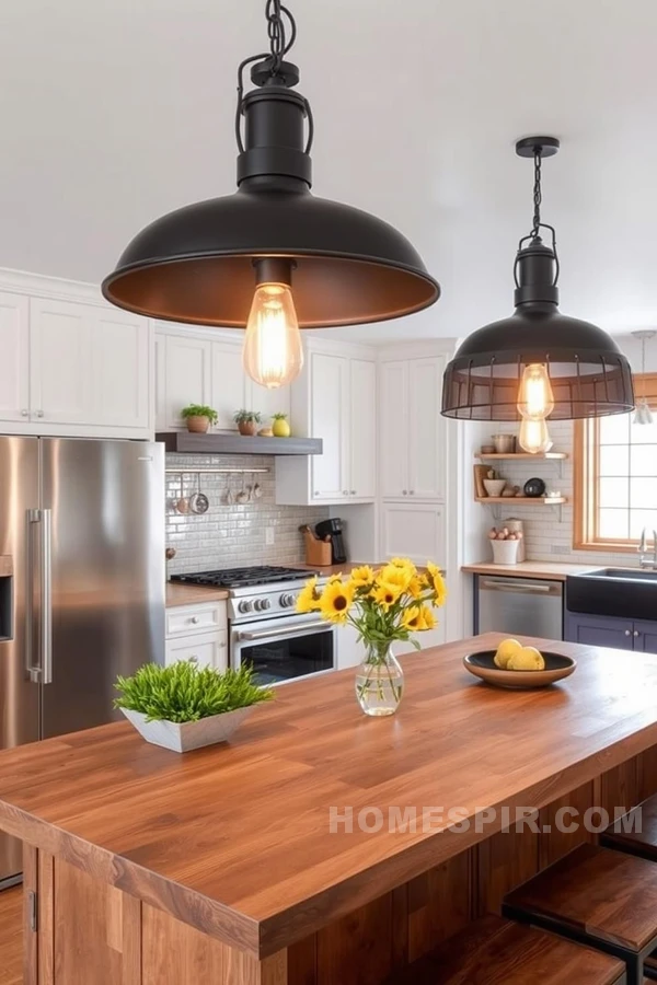 Bold Lighting with Edison Bulbs and Metal Bold Lighting with Edison Bulbs and Metal