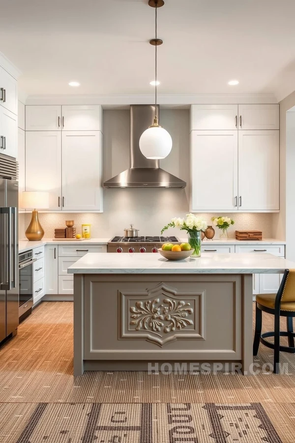 Contemporary Asian Kitchen with Steel and Lanterns Contemporary Asian Kitchen with Steel and Lanterns