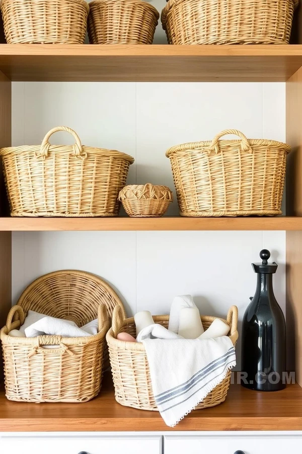 Cottage Kitchen Baskets Combine Function and Aesthetic Cottage Kitchen Baskets Combine Function and Aesthetic
