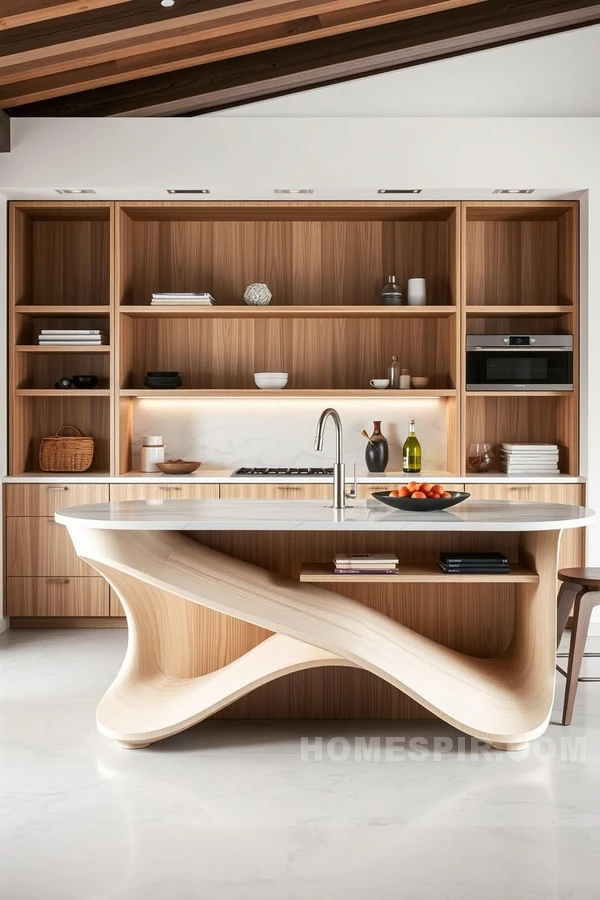 Dynamic Island Design in Contemporary Kitchen Dynamic Island Design in Contemporary Kitchen