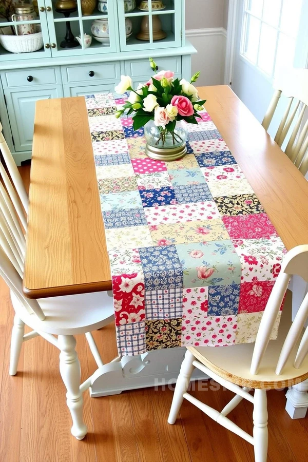 Floral Fabric Runners Add Playful Cottage Charm Floral Fabric Runners Add Playful Cottage Charm