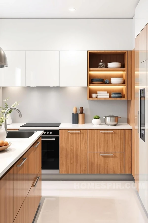 Glossy Cabinetry for Contemporary Elegance Glossy Cabinetry for Contemporary Elegance