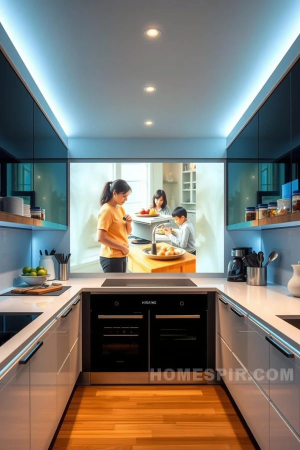 High-Tech Entertainment Features in Kitchen High-Tech Entertainment Features in Kitchen