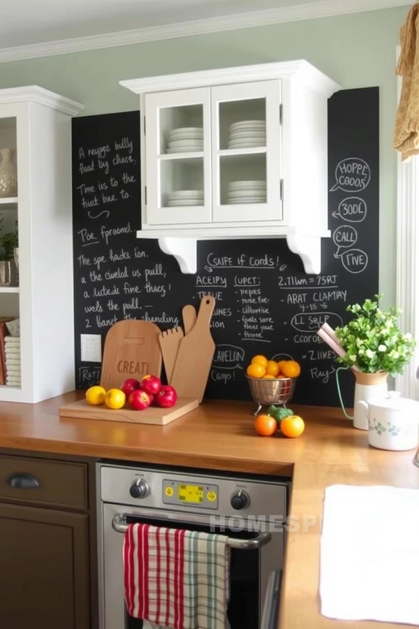 Interactive Cottage Kitchen with Family Recipe Wall Interactive Cottage Kitchen with Family Recipe Wall
